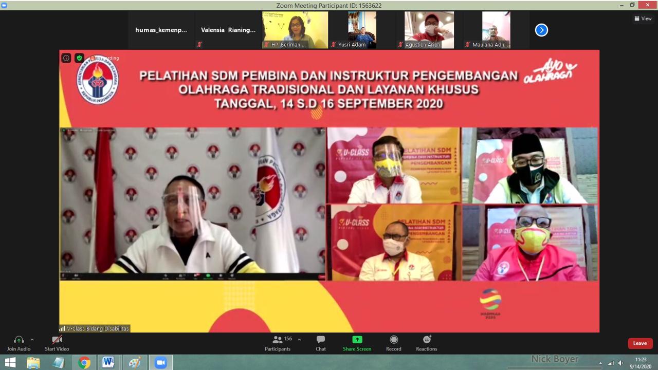 Menteri Pemuda dan Olahraga Republik Indonesia (Menpora RI) Zainudin Amali berharap Kemenpora bersama para stakeholder olahraga bersinergi untuk menjawab arahan Presiden Joko Widodo dalam mereview total ekosistem keolahragaan nasional. Pesan itu disampaik