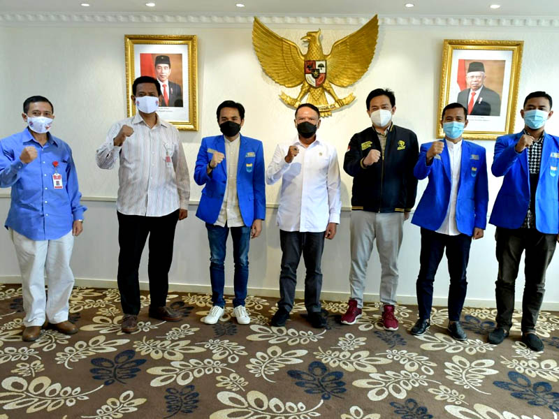 Menpora Amali Terima Audiensi Pengurus PMII Menjelang Kongres