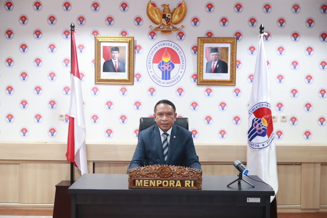 Menteri Pemuda dan Olahraga Republik Indonesia (Menpora RI) Zainudin Amali menjadi penguji pada Ujian Terbuka Promosi Doktor S3  Ilmu Keolahragaan Fakultas Keolahragaan Universitas Sebelas Maret (UNS) atas nama Sulistiyono melalui virtual, Selasa (22/6) d