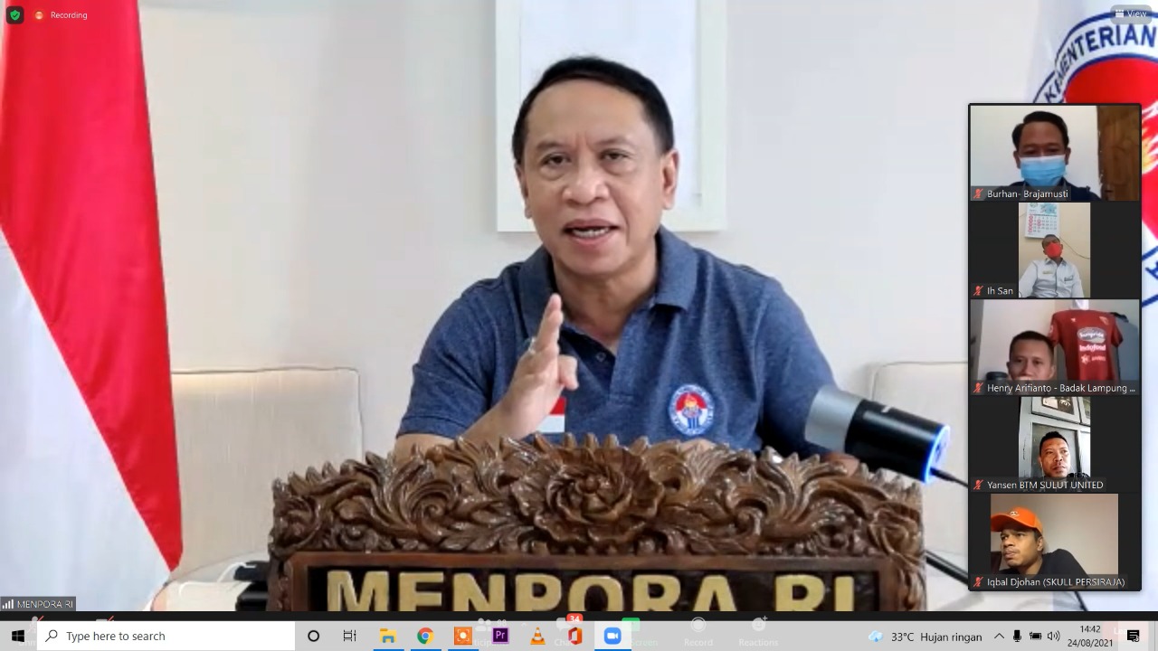 Menteri Pemuda dan Olahraga Republik Indonesia (Menpora RI) Zainudin Amali meminta komitmen pemilik klub dan supporter untuk mematuhi protokol kesehatan selama kompetisi Liga 1 dan Liga 2 musim 2021/2022 yang rencanannya akan bergulir pada 27 Agustus 2021