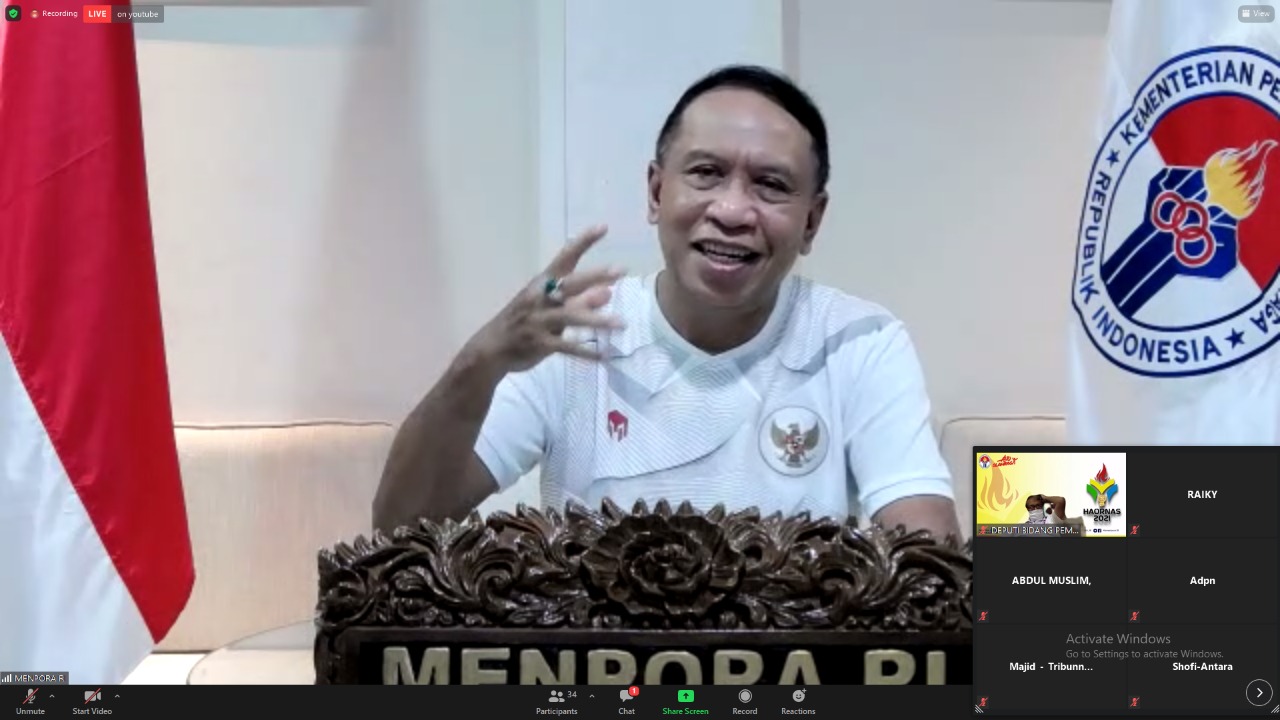  Kementerian Pemuda dan Olahraga Republik Indonesia (Kemnpora) RI akan melakukan upacara peringatakan Hari Olahraga Nasional (Haornas) ke-38 di Gelanggang Olahraga POPKI, Cibubur Jakarta Timur, pada Kamis (9/9) besok.(foto:rayki/kemenpora.go.id)