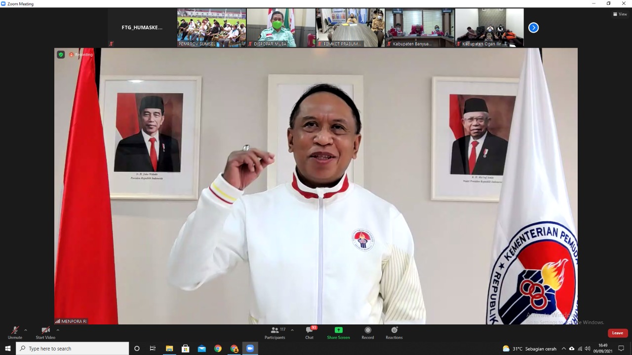 Menteri Pemuda dan Olahraga Republik Indonesia (Menpora RI) Zainudin Amali memberi dukungan kepada Sumatera Selatan (Sumsel) yang akan menjadi tuan rumah Festival Olahraga Rekreasi Nasional (Fornas) VI. Menpora Amali pun yakin Sumsel bisa sukses menyeleng