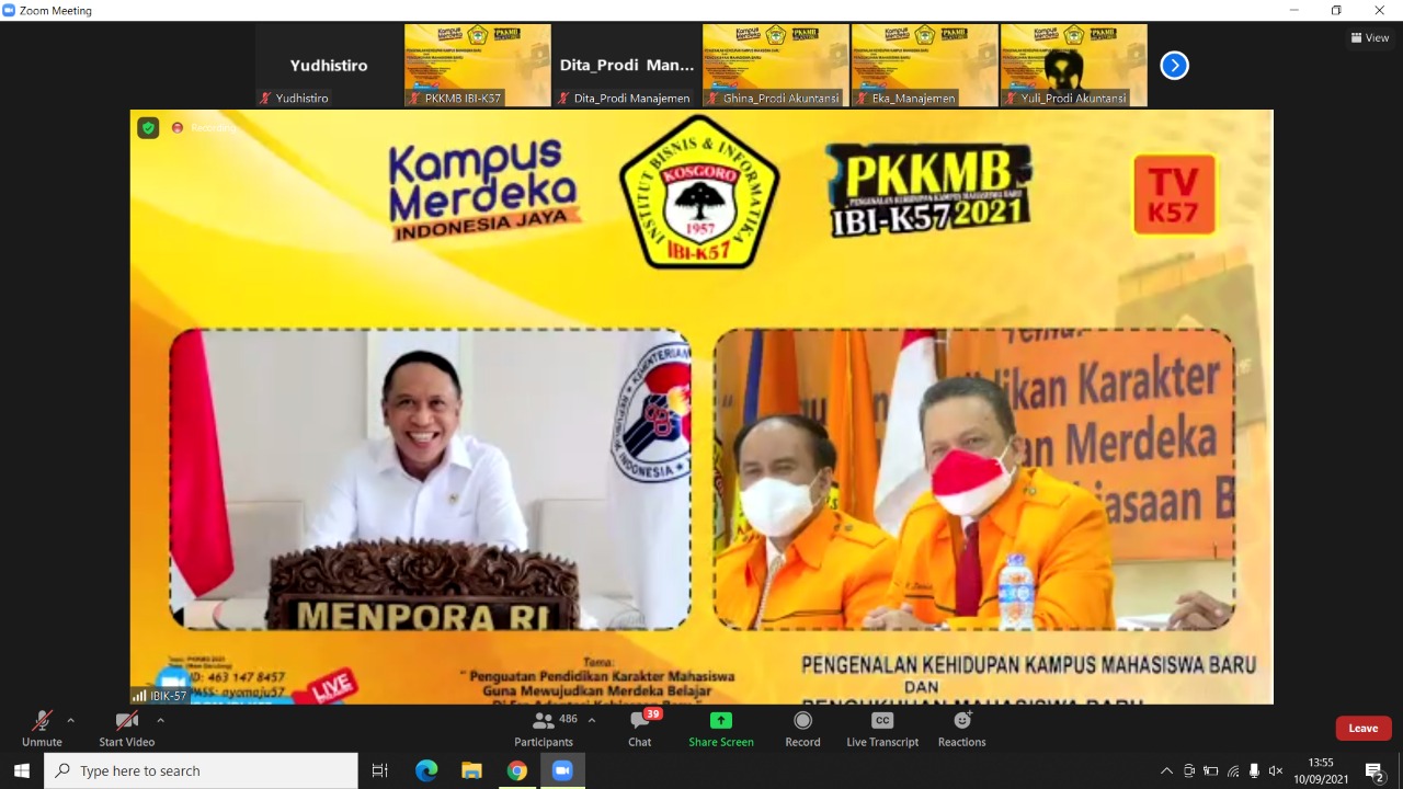 Menteri Pemuda dan Olahraga (Menpora ) Zainudin Amali menyampaikan bahwa tingkat kemajuan suatu bangsa salah satunya ditentukan oleh tingkat kemakmuran masyarakat. Masyarakat makmur dapat  diukur dari seberapa besar presentase  masyarakatnya yang bergerak