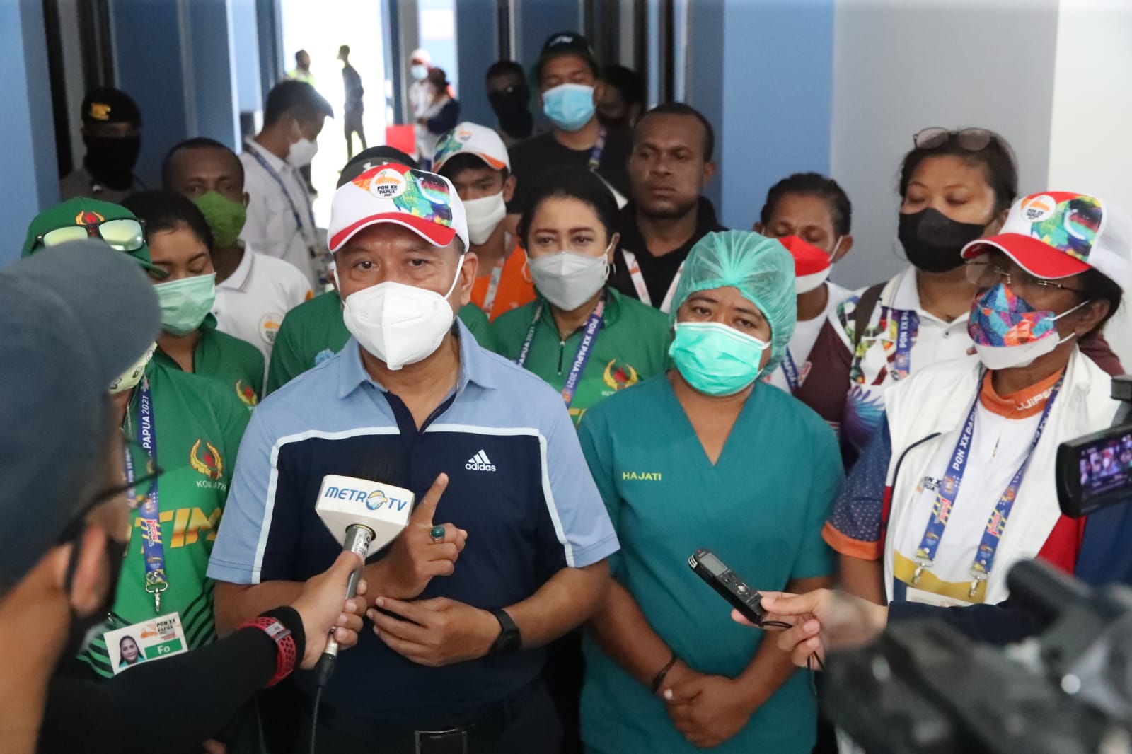 Menteri Pemuda dan Olahraga Republik Indonesia (Menpora RI) Zainudin Amali mendorong agar lapangan panahan dan wisma atlet Kingmi di Kampung Harapan bisa digunakan untuk lebih banyak menggelar kejuaraan panahan baik tingkat nasional dan regional.(foto:put