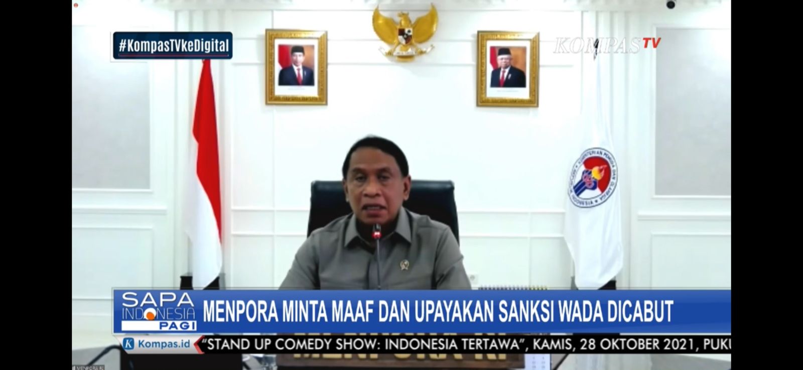 Menteri Pemuda dan Olahraga Republik Indonesia (Menpora RI) Zainudin Amali terus bergerak cepat menyikapi sanksi WADA (Badan Anti-Doping Dunia). Dua langkah cepat yang dilakukan yakni, mempercepat pencabutan sanksi WADA dengan memaksimalkan kerja tim akse