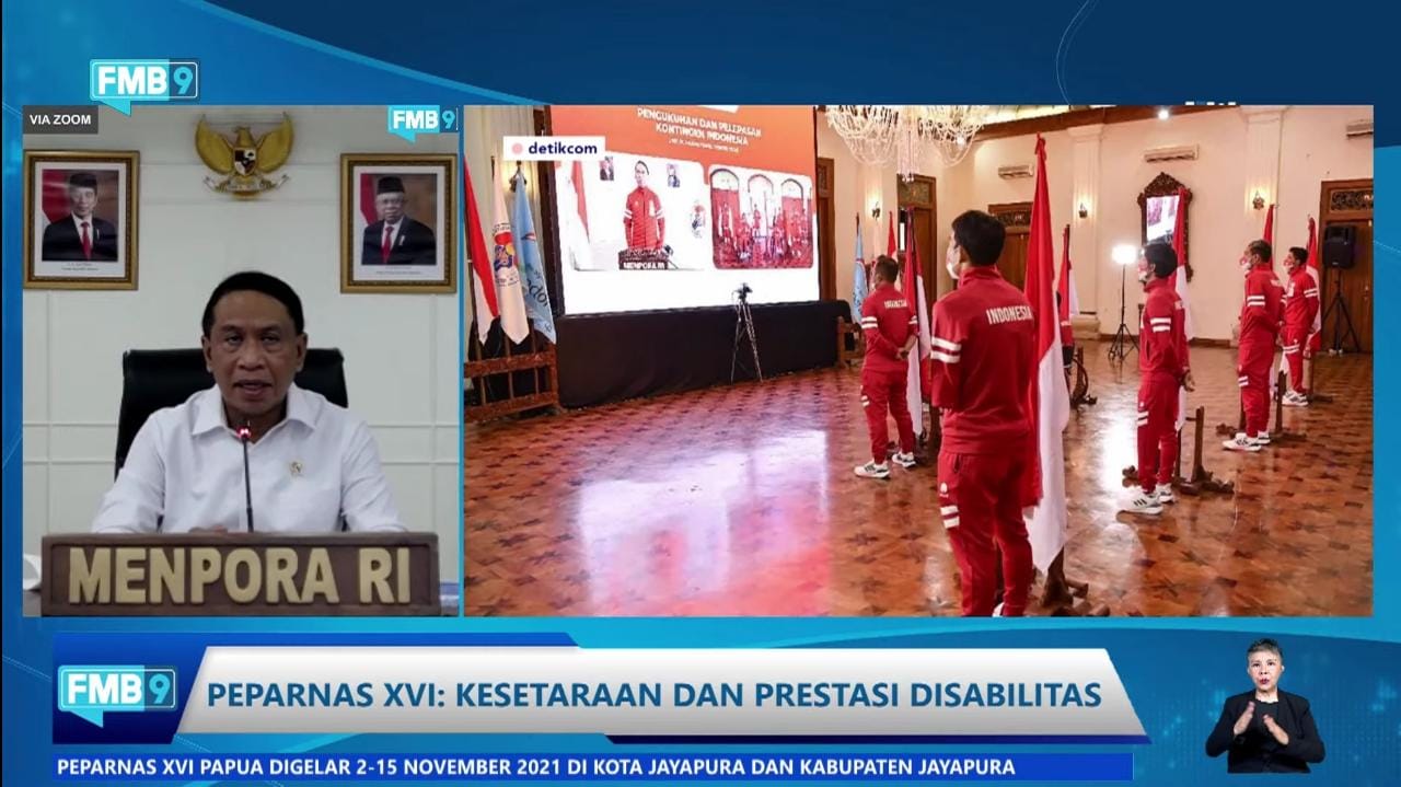 Menteri Pemuda dan Olahraga Republik Indonesia (Menpora RI), Zainudin Amali memastikan adanya kesetaraan antara penyelenggaraan Pekan Olahraga Nasional (PON) XX dan Pekan Paralimpik Nasional (Perpanas) XVI Papua 2021. Peparnas XVI sendiri upacara pembukaa
