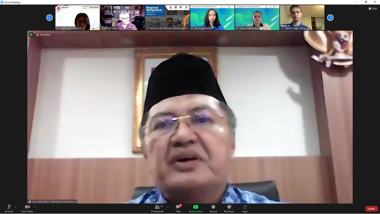 Kementerian Pemuda dan Olahraga Republik Indonesia (Kemenpora RI) mengapresiasi kegiatan Pertukaran Pemuda Indonesia-Australia (PPIA) tahun 2021. Diharap, program kepemudaan tersebut dapat memberi dampak baik terhadap pembangunan di daerah masing-masing.(