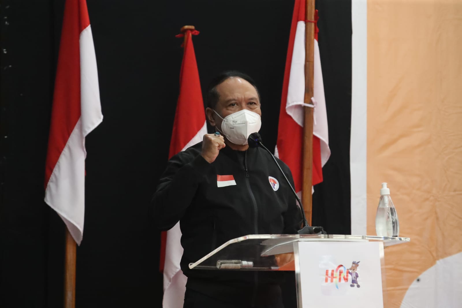 Menteri Pemuda dan Olahraga Republik Indonesia (Menpora RI) Zainudin Amali memastikan penerapan Desain Besar Olahraga Nasional (DBON) akan berjalan dengan baik. Program unggulan ini diharap tidak jalan ditempat dan melibatkan pers. (foto:putra/kemenpora.g