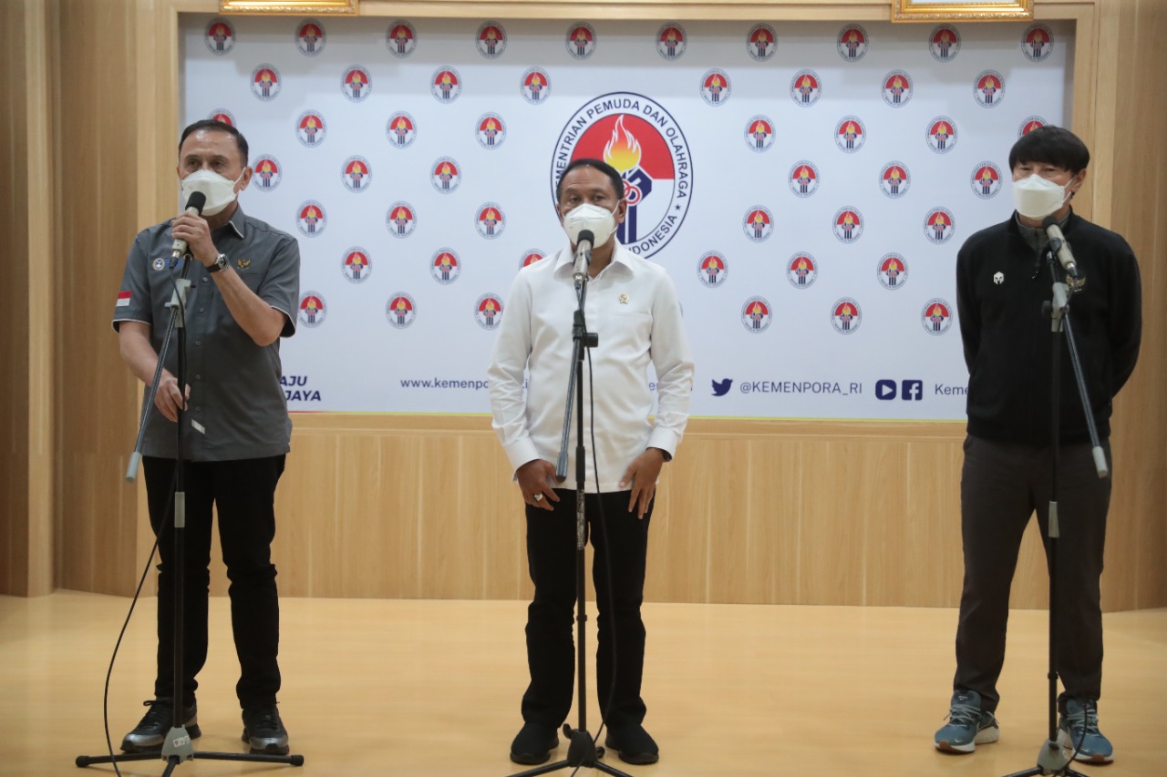 Federasi sepakbola Indonesia PSSI memutuskan Tim Nasional Indonesia U-23 mundur dari Piala AFF U-23 tahun 2022. Hal tersebut disebabkan kekurangan pemain karena beberapa diantaranya dinyatakan positif COVID-19.(rayki/kemenpora.go.id)