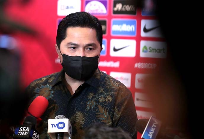 Erick Thohir sebagai anggota dewan (Board Member) FIBA sekaligus Menteri BUMN menyampaikan ucapan terima kasih kepada Menpora Amali atas berbagai upayanya memajukan dan mengembangkan terus prestasi olahraga.(foto:egan/kemenpora.go.id) 