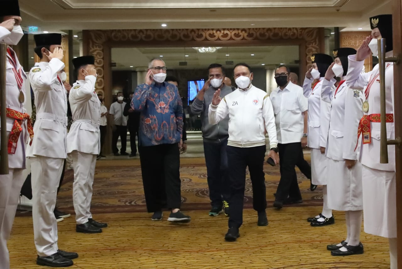 Menteri Pemuda dan Olahraga (Menpora) Zainudin Amali menekankan sinergitas antara pemangku kepentingan dibidang kepemudaan sangat penting untuk mewujudkan pemuda Indonesia yang berkualitas.(foto:putra/kemenpora.go.id)