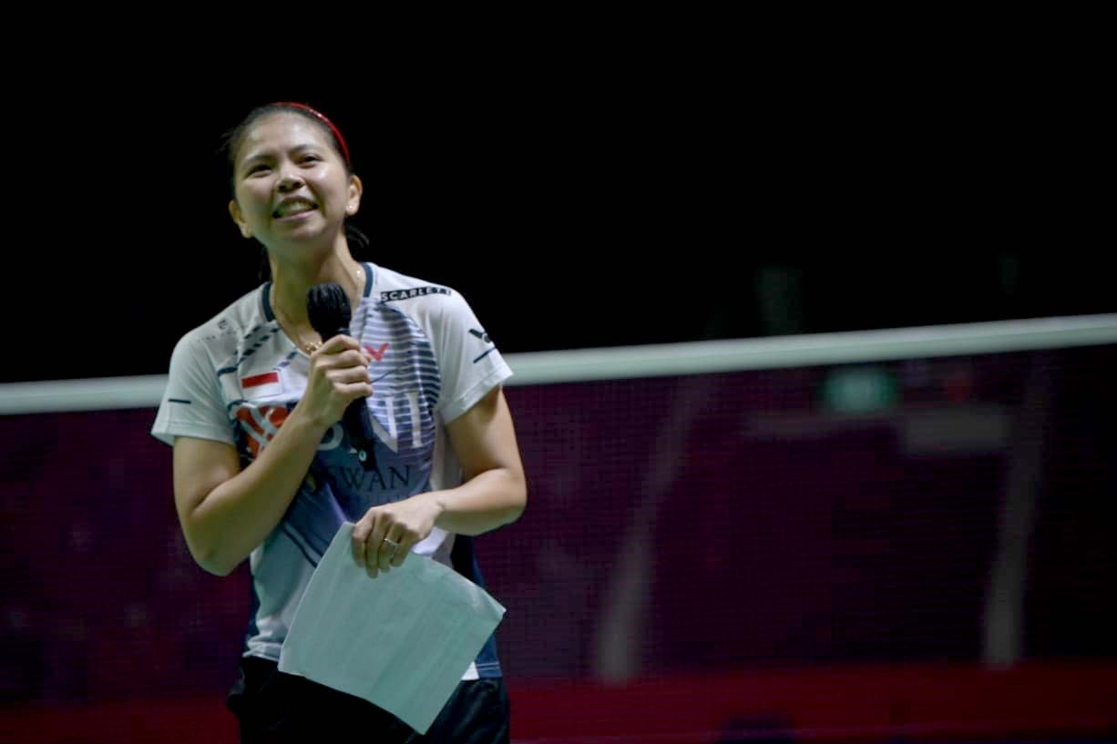 Greysia Polii sudah memutuskan untuk gantung raket sebagai pebulu tangkis pada usia 34 tahun. Peraih emas Olimpiade Tokyo ini berharap generasi penerusnya bisa mencatatkan prestasi yang lebih besar lagi.(foto:muchlis/kemenpora.go.id)