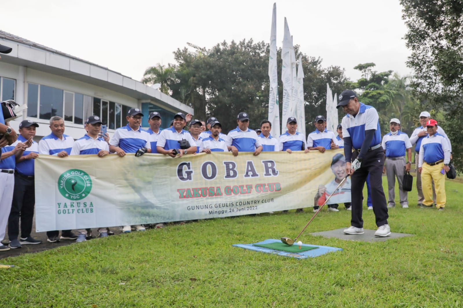 Yakusa Golf Club (YGC) menggelar Golf Bareng (Gobar ) bersama Menteri Pemuda dan Olahraga Republik Indonesia (Menpora RI) Zainudin Amali, Minggu (26/6) di Gunung Geulies Country Club, Bogor, Jawa Barat.(foto:egan/kemenpora.go.id)