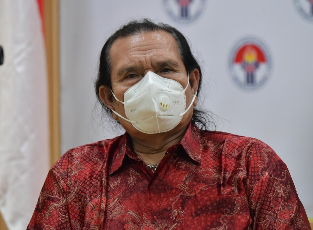 Ketua NPC Indonesia Senny Marbun antusias menyambut Indonesia menjadi tuan rumah Asean Para Games Solo 2022. Optimis Juara Umum bisa tercapai dengan hitungan bisa meraih 105 medali emas.(foto:bagus/kemenpora.go.id)