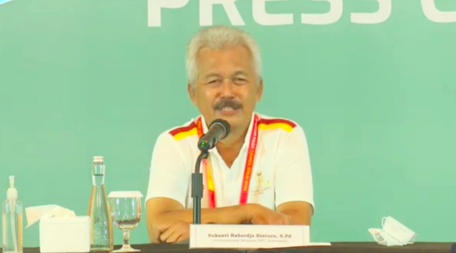 Internasional Relation NPC Indonesia, Sukanti Rahardjo Bintoro menyampaikan terima kasih kepada pemerintah bahwa pada era Presiden Joko Widodo pemberian bonus atas prestasi atlet-atlet disabel dan non disabel menjadi sama, tidak ada perbedaan. (foto: dok/