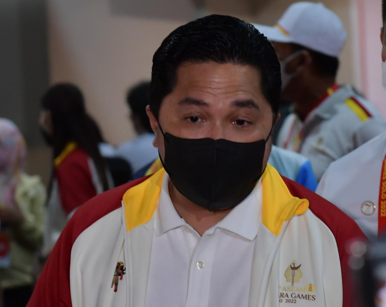 Menteri Badan Usaha Milik Negara (BUMN) Erick Thohir menyampaikan apresiasinya, kepada Presiden Joko Widodo dan Menpora Amali yang berhasil menjadikan Indonesia ruan rumah yang baik untuk penyelenggaraan Asean Para Games ke-11 tahun 2022 di Kota Solo, Jaw