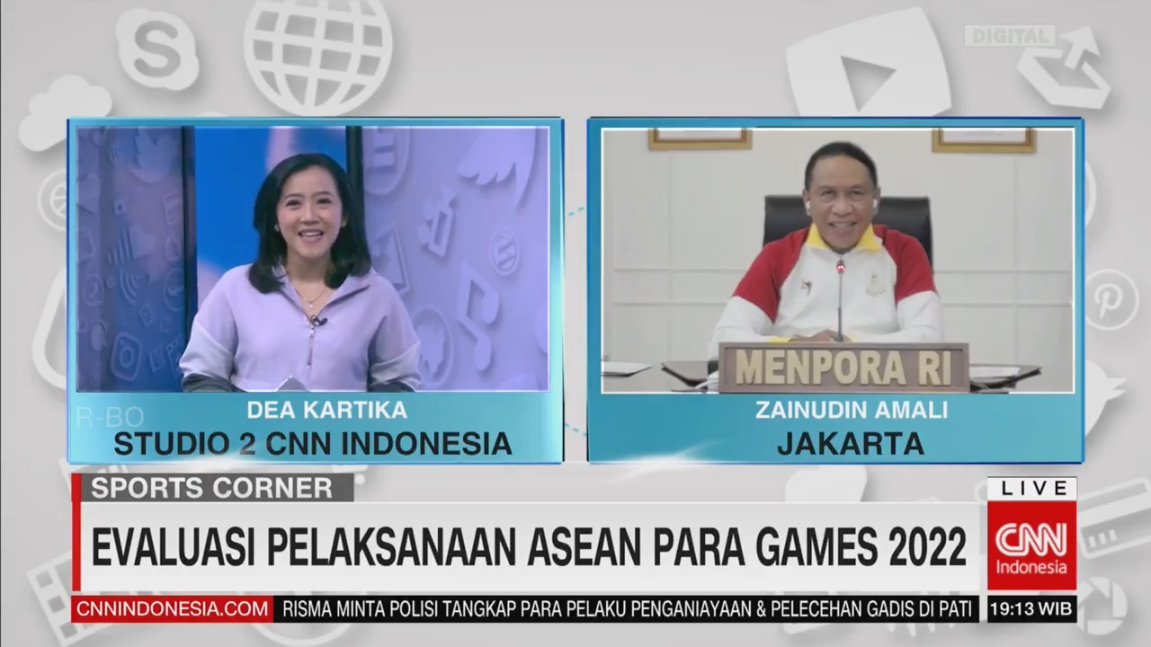 Menteri Pemuda dan Olahraga Republik Indonesia (Menpora RI) Zainudin Amali memberikan apresiasi kepada kontingen Indonesia yang sukses meraih status juara umum pada ajang Asean Para Games Solo 2022. Capaian ini disebut Menpora Amali adalah hal yang sanga