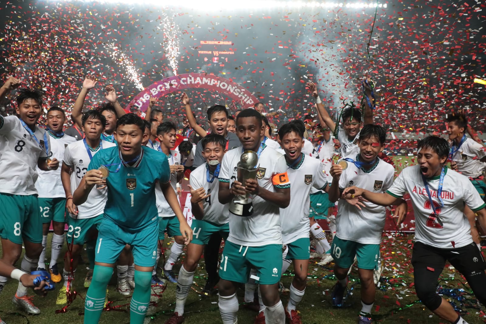 Menteri Pemuda dan Olahraga Republik Indonesia (Menpora RI) Zainudin Amali mengataka tim nasional (Timnas) sepak bola U-16 akan menghadiri upacara HUT ke-77 RI di Istana Merdeka, Jakarta pada Rabu (17/8) mendatang. (foto:putra/kemenpora.go.id)