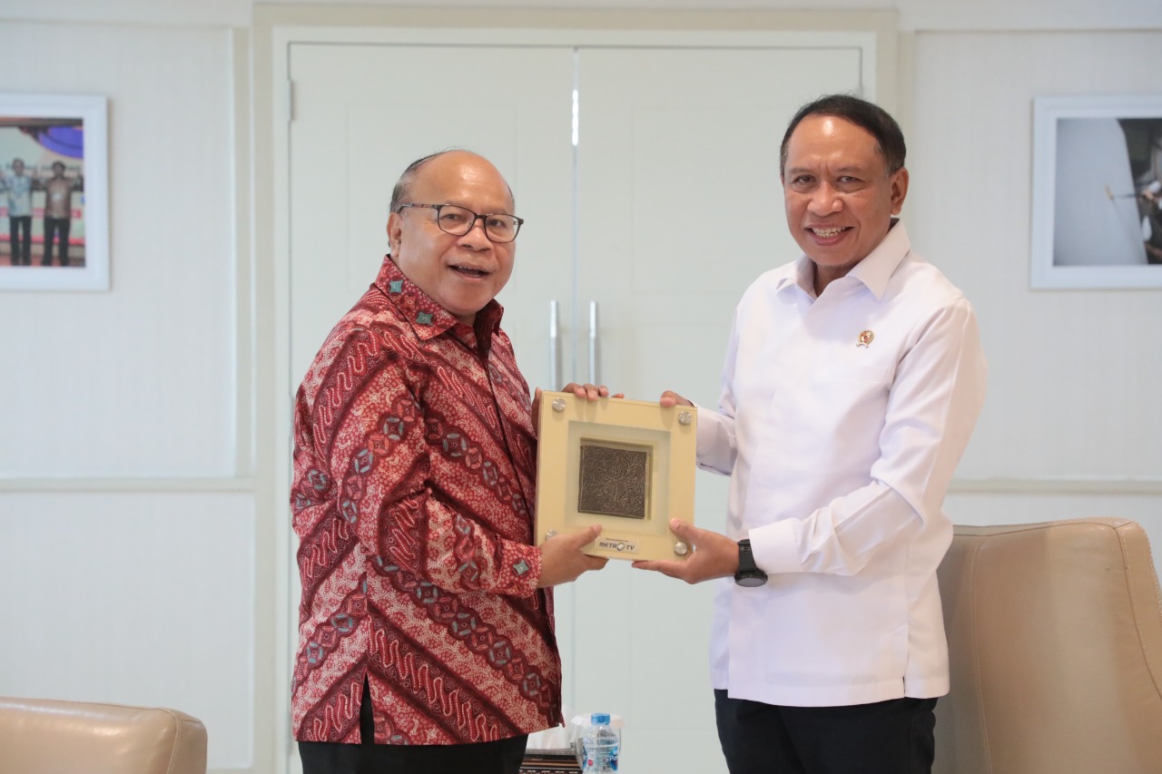 Menteri Pemuda dan Olahraga Republik Indonesia (Menpora RI) Zainudin Amali, sampaikan terima kasih kepada Metro TV atas sinergi yang terjalin, mulai dari sosialisasi Desain Besar Olahraga Nasional (DBON), jelang pelaksanaan Hari Olahraga Nasional (Haornas