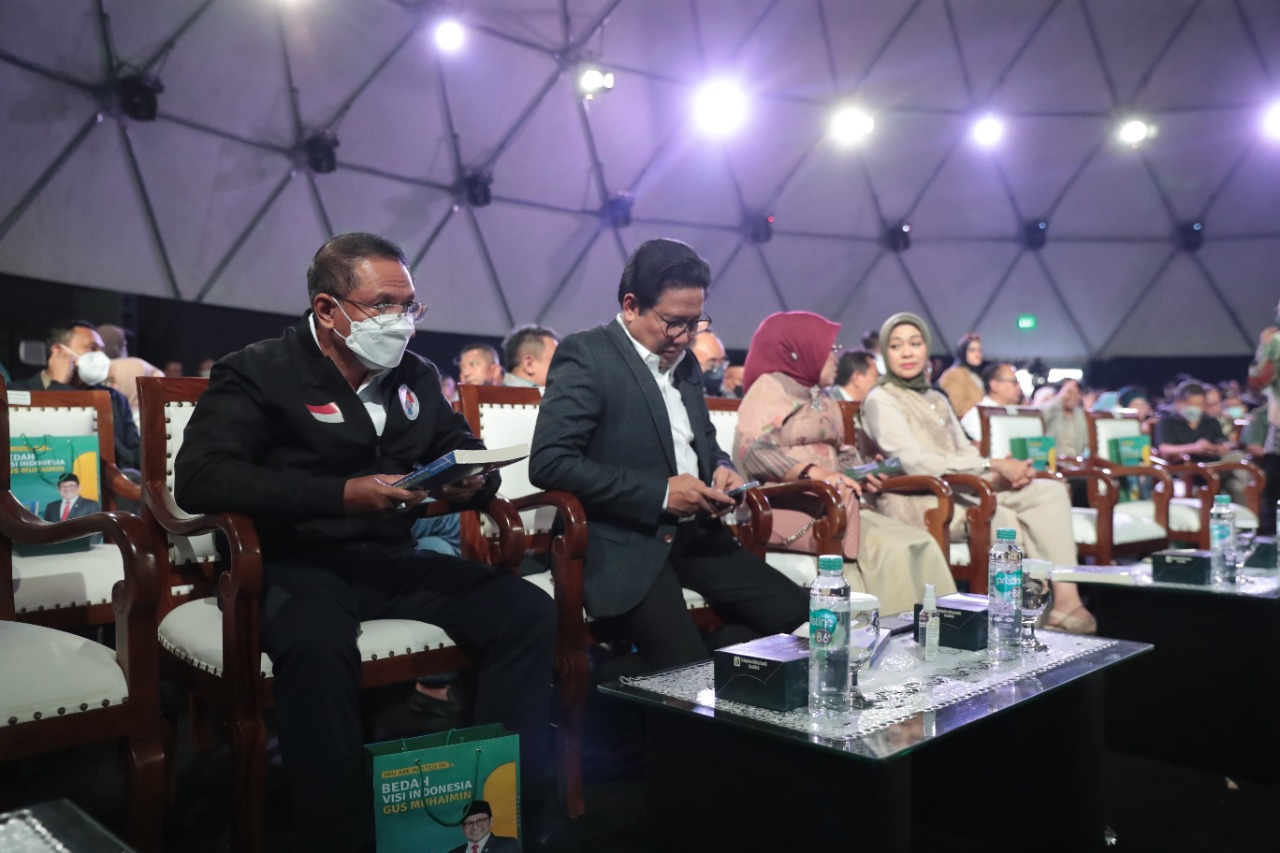 Menteri Pemuda dan Olahraga Republik Indonesia Zainudin Amali menghadiri acara Launching Buku Visioning Indonesia Abdul Muhaimin Iskandar (Cak Imin), di The Dome Senayan Park, Jakarta, Rabu (7/9) siang.(foto:raiky/kemenpora.go.id)