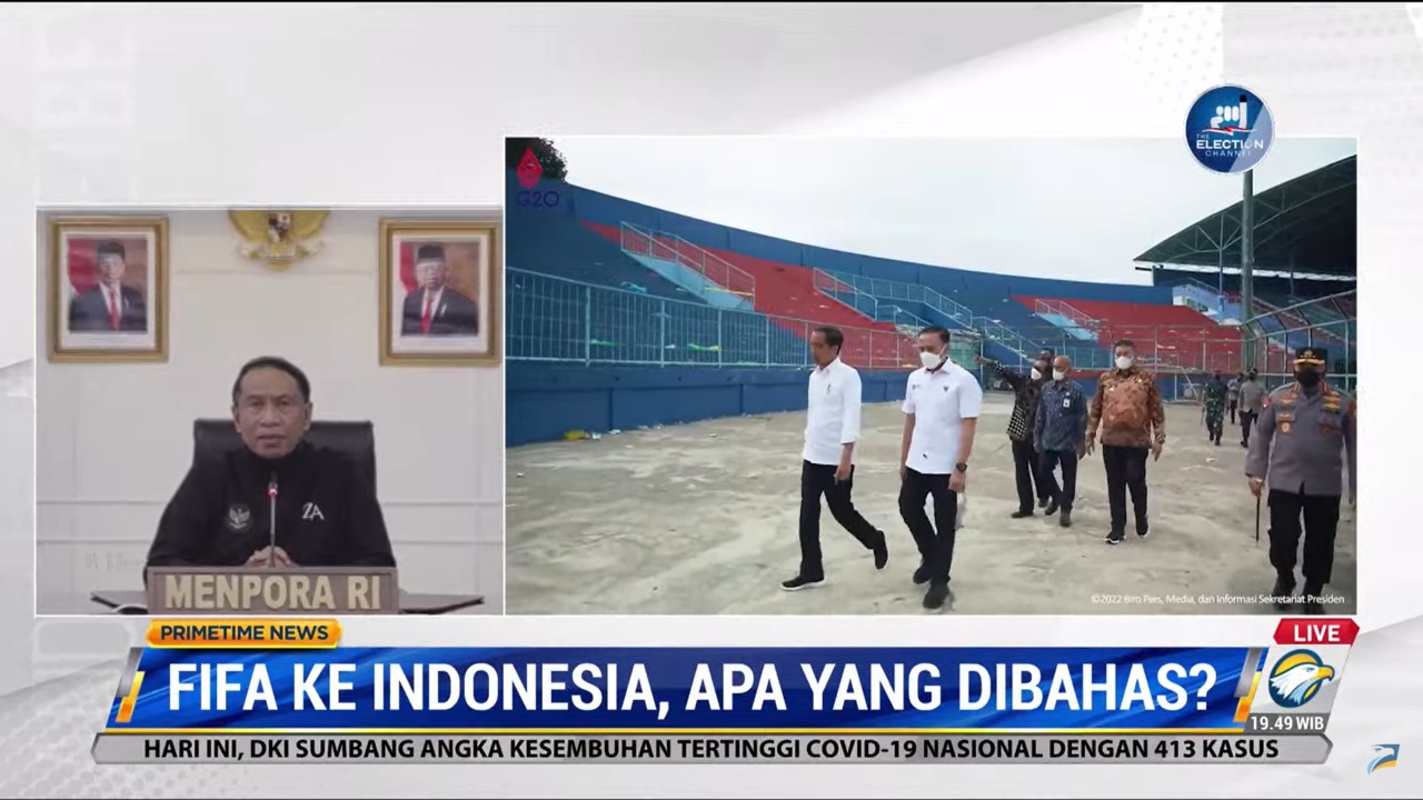Menteri Pemuda dan Olahraga Republik Indonesia (Menpora RI) Zainudin Amali menyampaikan, lima poin yang disampaikan FIFA untuk pembenahan sepakbola Indonesia. Menpora Amali menyambut baik rencana kedatangan tim FIFA yang diharapkan akan membawa perbaikan 