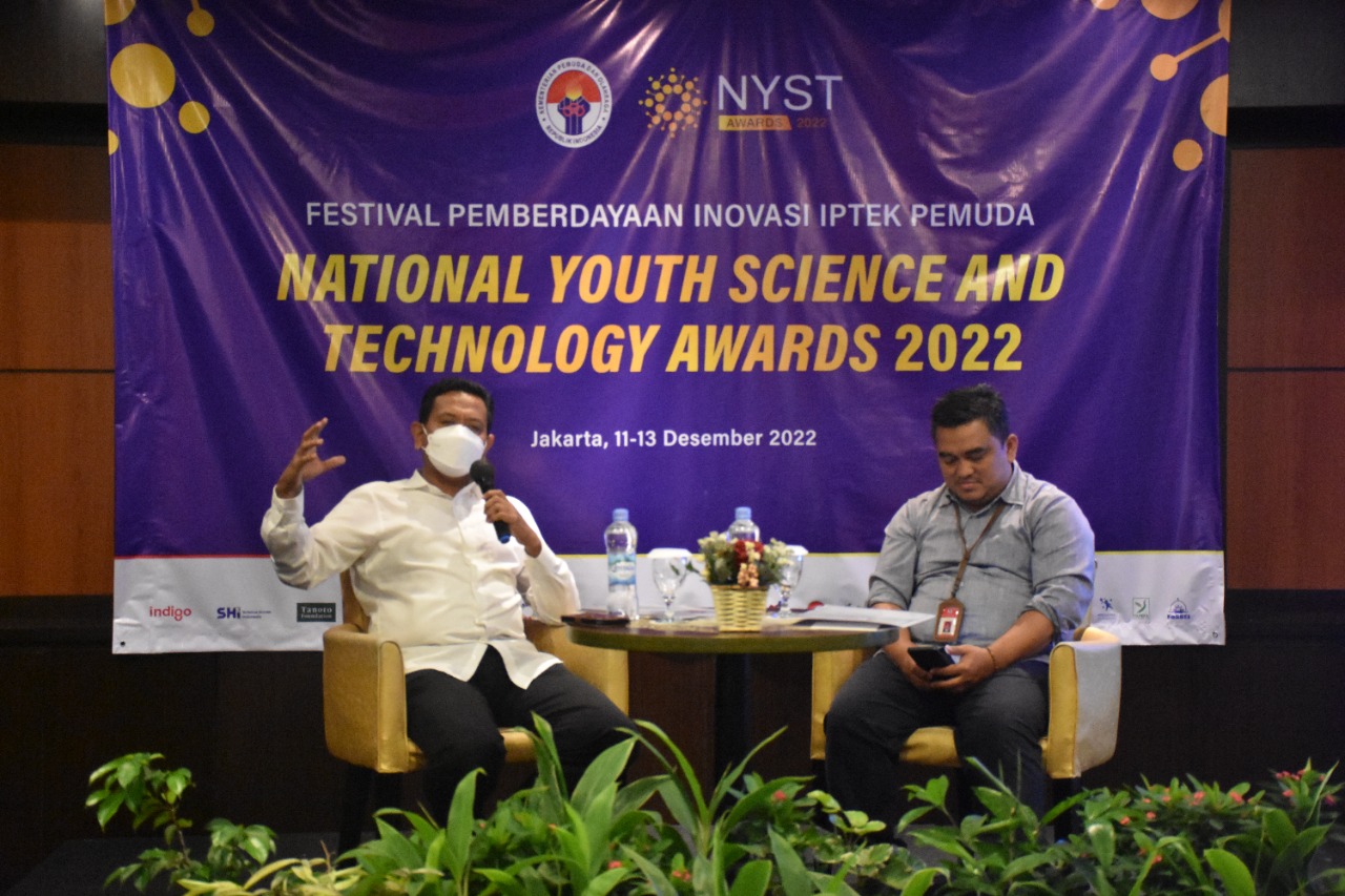 Kemenpora melalui Asisten Deputi Peningkatan Iptek dan Imtaq Pemuda menggelar Festival Pemberdayaan Inovasi Pemuda IPTEK Tahun 2022 dan National Youth Science and Technology Awards 2022 dengan tema “Pemuda Indonesia yang Inovatif untuk Indonesia Mandiri d
