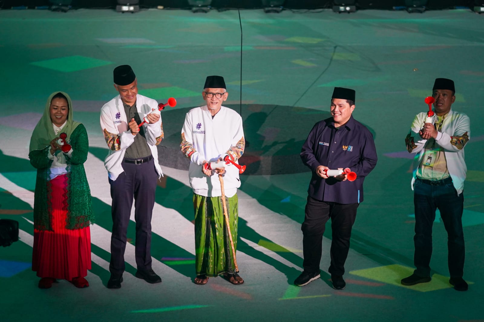 Rais Aam PBNU Miftachul Akhyar meminta seluruh atlet yang bertanding di Pekan Olahraga dan Seni (Porseni) NU 2023 menjunjung tinggi sportivitas. Dia tak ingin ada kericuhan terjadi selama ajang tersebut berlangsung. (foto:egan/kemenpora.go.id)