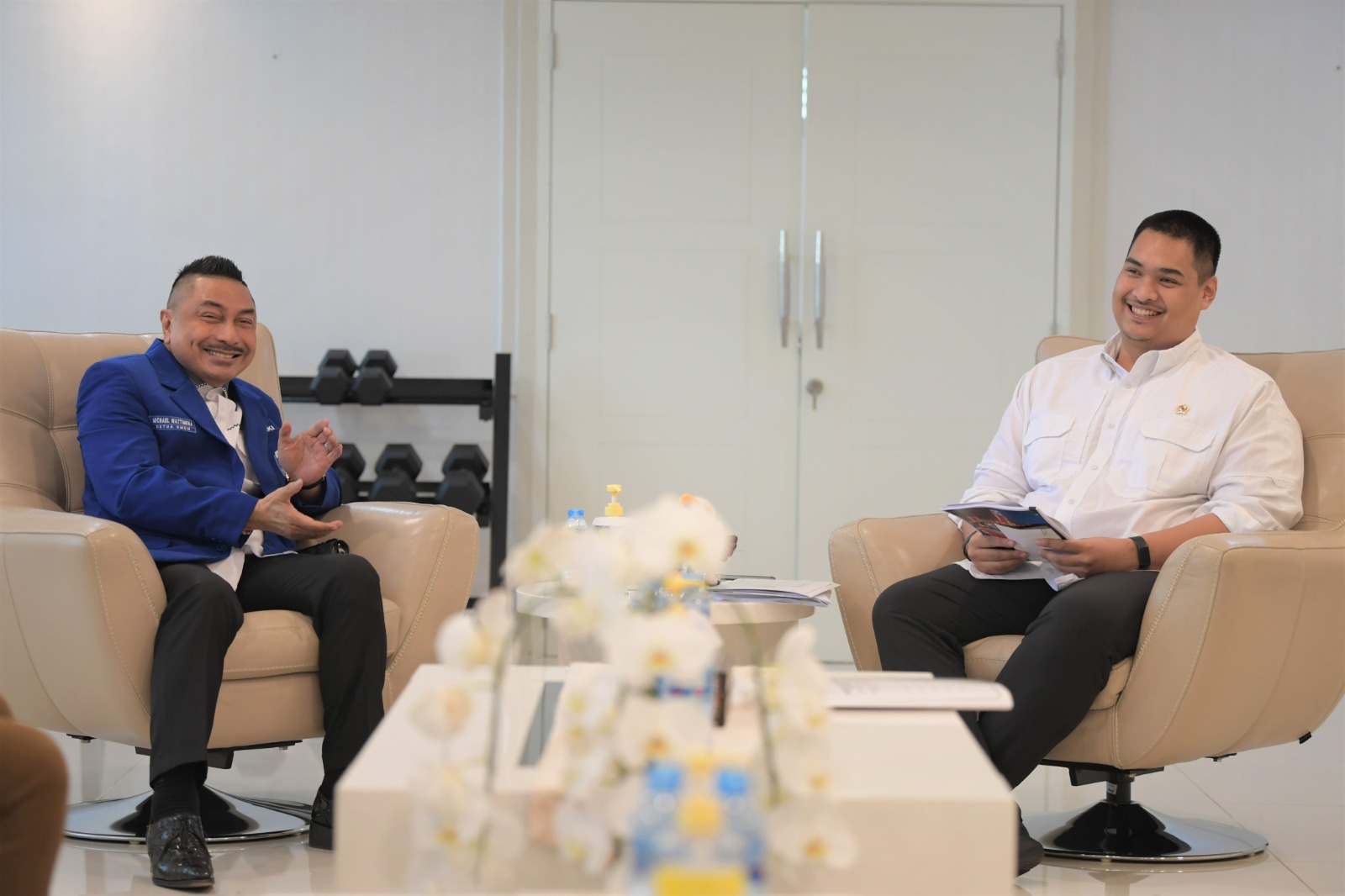 Menteri Pemuda dan Olahraga Republik Indonesia (Menpora RI) Dito Ariotedjo menyambut baik penyelenggaraan Kongres XII Gerakan Angkatan Muda Kristen Indonesia (GAMKI) yang akan berlangsung di Ambon, Maluku pada 14 - 18 Mei 2023.(foto:raiky/kemenpora.go.id