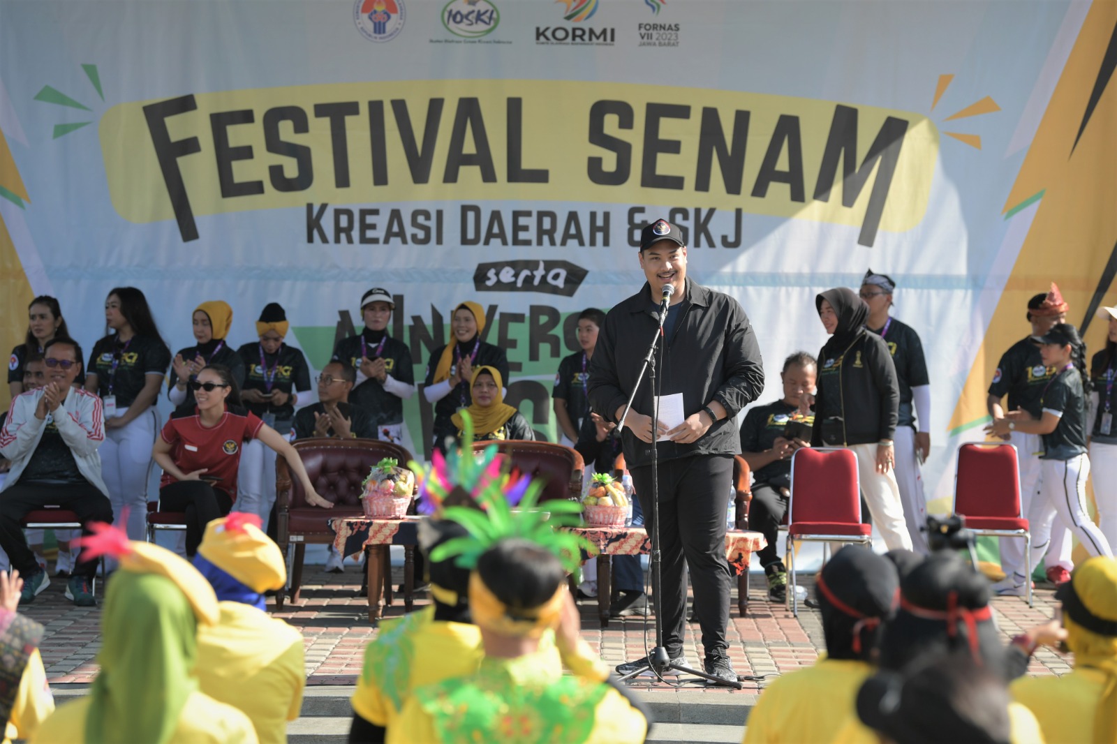 Menteri Pemuda dan Olahraga Republik Indonesia (Menpora RI) Dito Ariotedjo berharap akan banyak lagi masyakat yang beraktivitas olahraga dalam rangka  meningkatkan kebugaran untuk menuju Indonesia Bugar 2045.(foto:raiky/kemenpora.go.id)