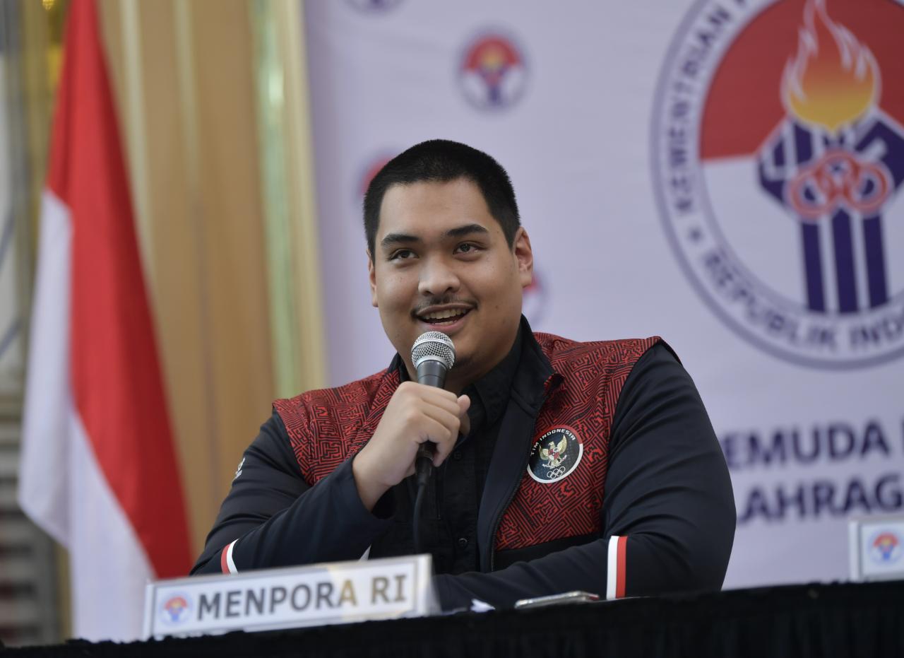 Apresiasi tinggi diberikan Menteri Pemuda dan Olahraga Republik Indonesia (Menpora RI) Dito Ariotedjo kepada para atlet Indonesia yang telah berjuang dan berprestasi di SEA Games 2023 Kamboja. (foto:egan/kemenpora.go.id)