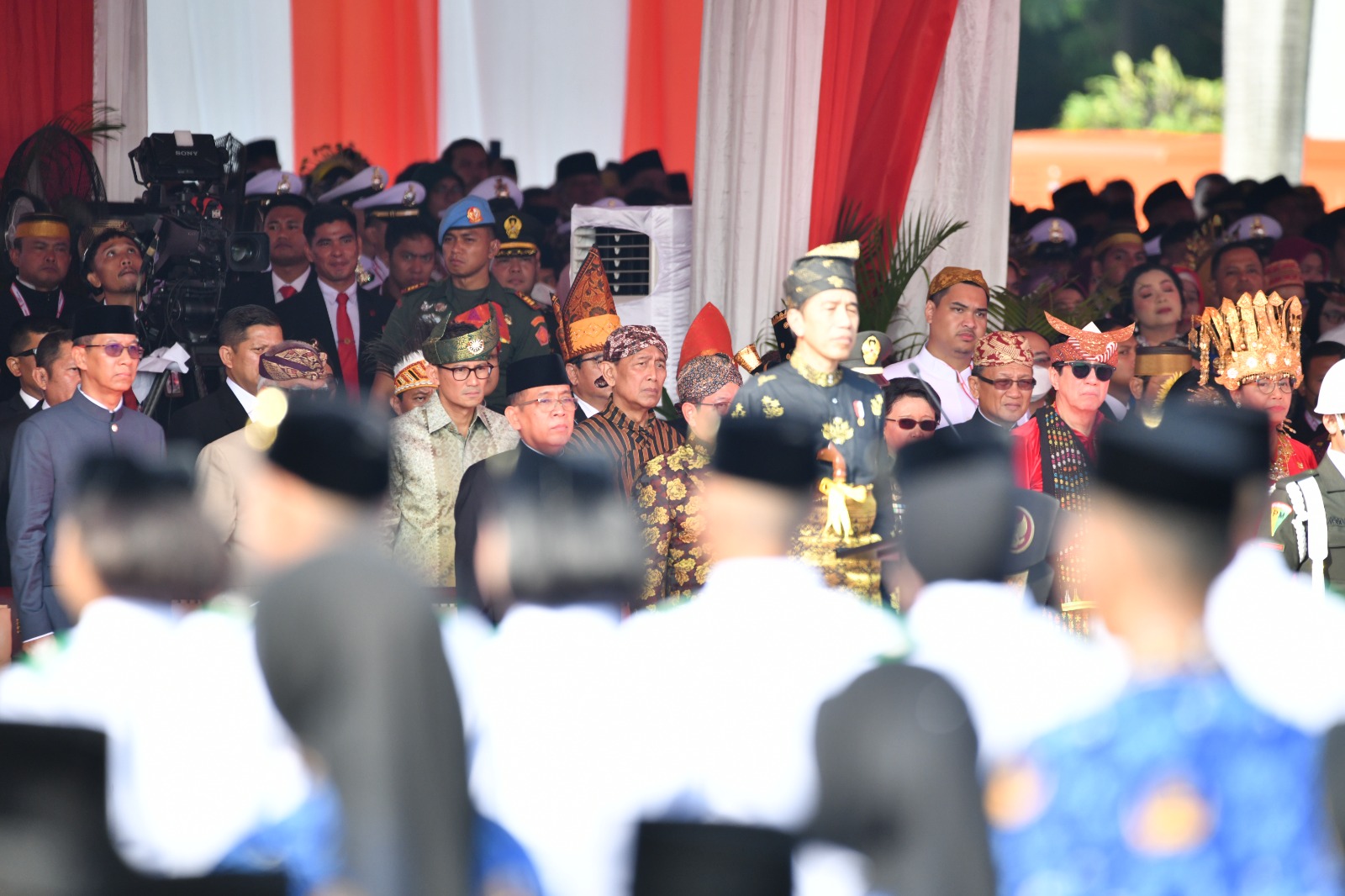 Menteri Pemuda dan Olahraga Republik Indonesia (Menpora RI) Dito Ariotedjo menghadiri upacara Peringatan Hari Lahir Pancasila 1 Juni 2023 di Lapangan Monumen Nasional (Monas), Jakarta. Upacara ini dipimpin langsung oleh Presiden Joko Widodo.(foto:restu/MP