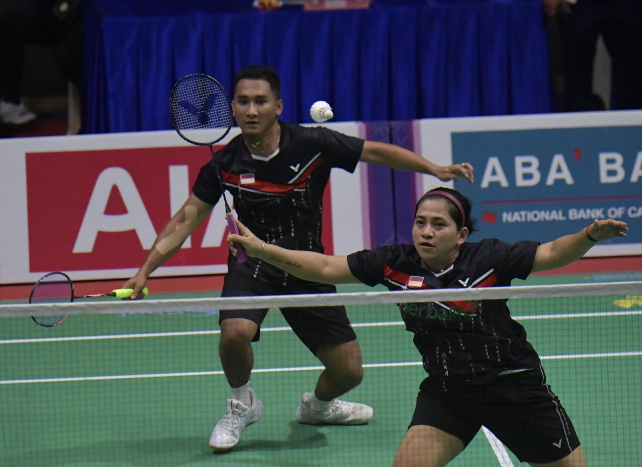 Kontingen Indonesia dari cabang olahraga para bulutangkis sukses menambah pundi-pundi medali untuk Merah Putih di hari terakhir penyelenggaraan Asean Para Games 2023 Kamboja di Phnom Penh, Kamboja.(foto:bagus/kemenpora.go.id)