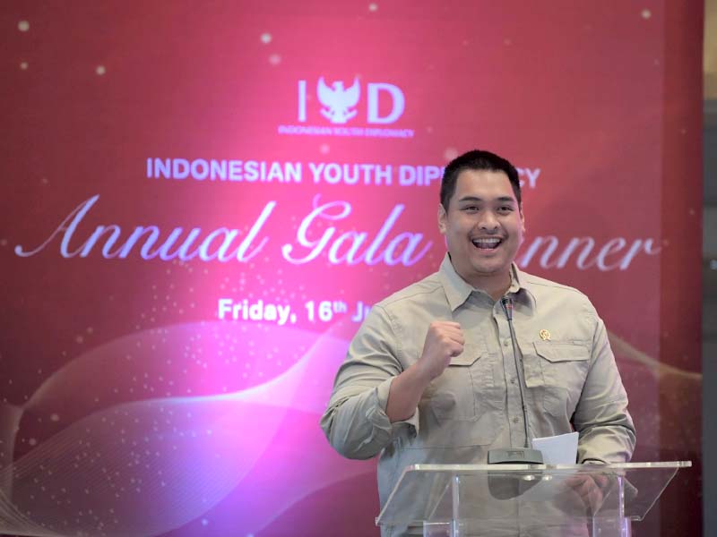 Menpora Dito Sampaikan Kolaborasi Nyata dengan IYD Bagian Untuk Membangun Generasi Indonesia Emas 2045
