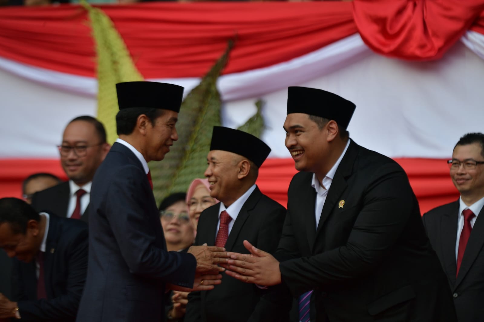 Menteri Pemuda dan Olahraga Republik Indonesia (Menpora RI) Dito Ariotedjo menghadiri Upacara Peringatan HUT ke-77 Bhayangkara Tahun 2023 di Stadion Utama Gelora Bung Karno, Jakarta, Sabtu (1/7) sore.(foto:joo/setwapres)