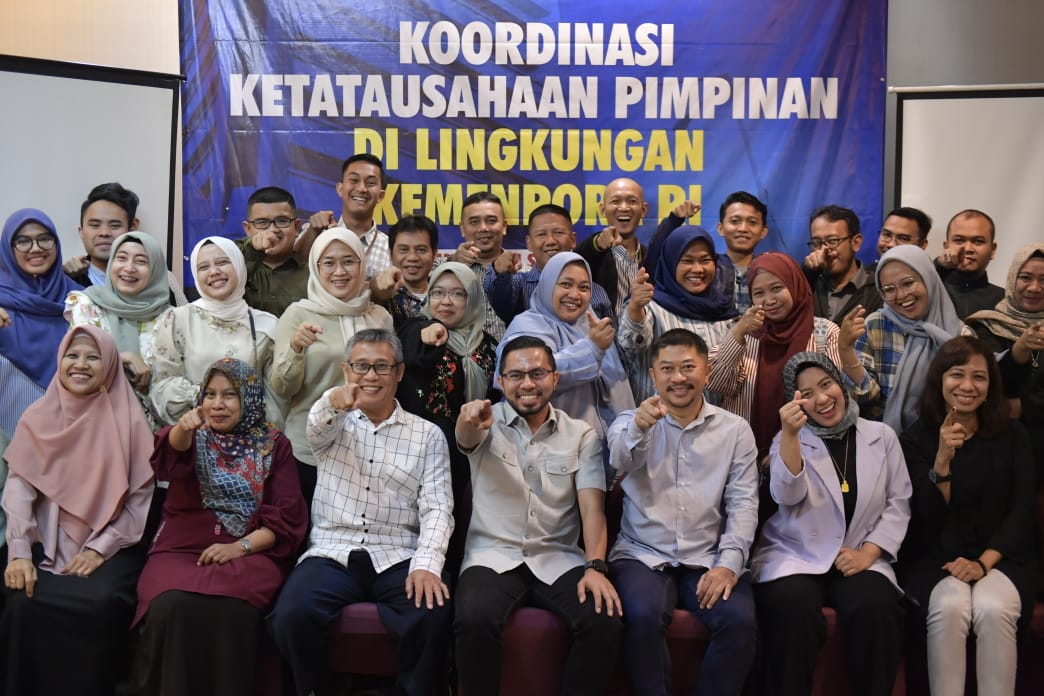 Acara Koordinasi Ketatausahaan Pimpinan yang digelar Kementerian Pemuda dan Olahraga Republik Indonesia (Kemenpora RI) di Ruang Orion Hotel Blue Sky, Petamburan, Jakarta Pusat, Selasa (1/8) resmi ditutup. Hasilnya, koordinasi ketatausahaan akan terus dise