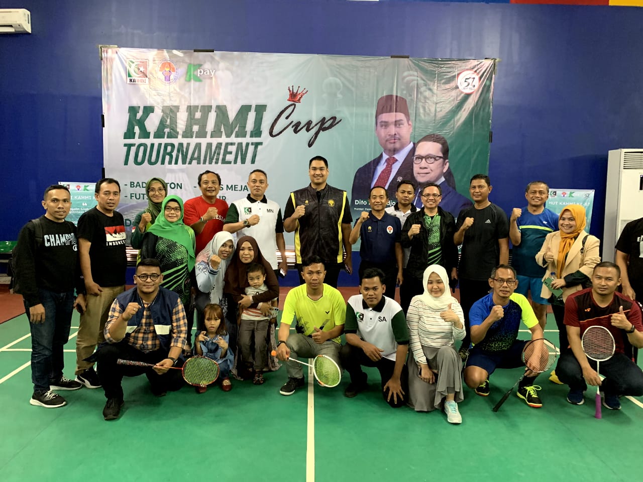 Menteri Pemuda dan Olahraga Republik Indonesia (Menpora RI) Dito Ariotedjo mendukung penyelenggaraan turnamen Korps Alumni Himpunan Mahasiswa Islam (KAHMI). Kegiatan ini mempertandingkan sebanyak empat cabang olahraga. (foto:bagus/kemenpora.go.id)