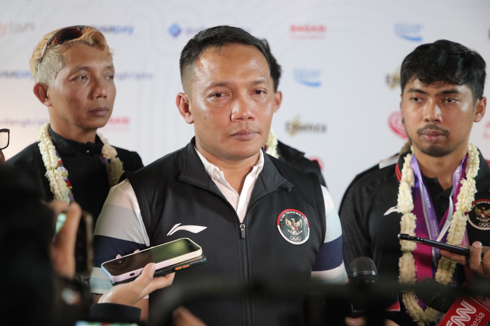 Sekretaris Jenderal PB Perbakin Kolonel Inf. Nova Ismailiyanto menyebut bahwa kunci keberhasilan kontingen menembak Indonesia meraih dua emas di Asian Games 2022 Hangzhou karena pembinaan dengan kualitas yang baik.(foto:yayan/kemenpora.go.id)