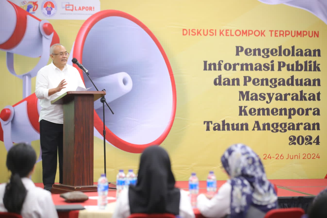 Kementerian Pemuda dan Olahraga (Kemenpora) RI menjadi yang tercepat dalam merespons pengaduan masyarakat melalui Sistem Pengelolaan Pengaduan Pelayanan Publik Nasional/Layanan Aspirasi dan Pengaduan Online Rakyat (SP4N-LAPOR!). (foto:herry/kemenpora.go.i