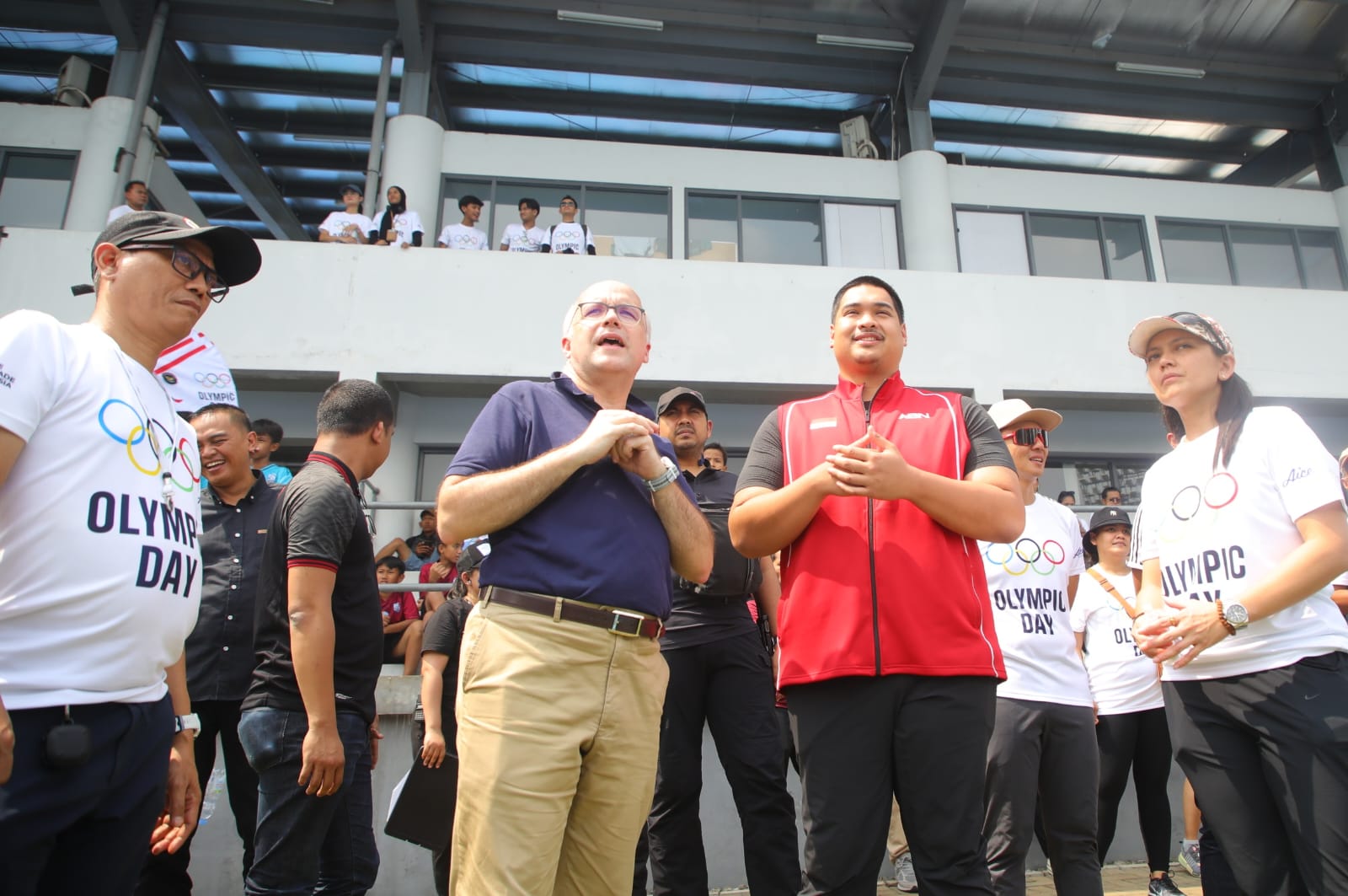 Menpora Dito Ariotedjo hadir pada acara Olympic Day 2024 di Gelora Bung Karno