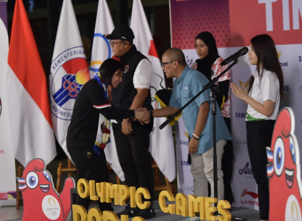 Kementerian Pemuda dan Olahraga Republik Indonesia (Kemenpora RI) mengapresiasi penampilan judoka Maryam March Maharani di Olimpiade 2024 Paris. Debutan yang tampil di kelas 52 kg itu mampu menembus babak 16 besar. (foto:bagus/kemenpora.go.id)
