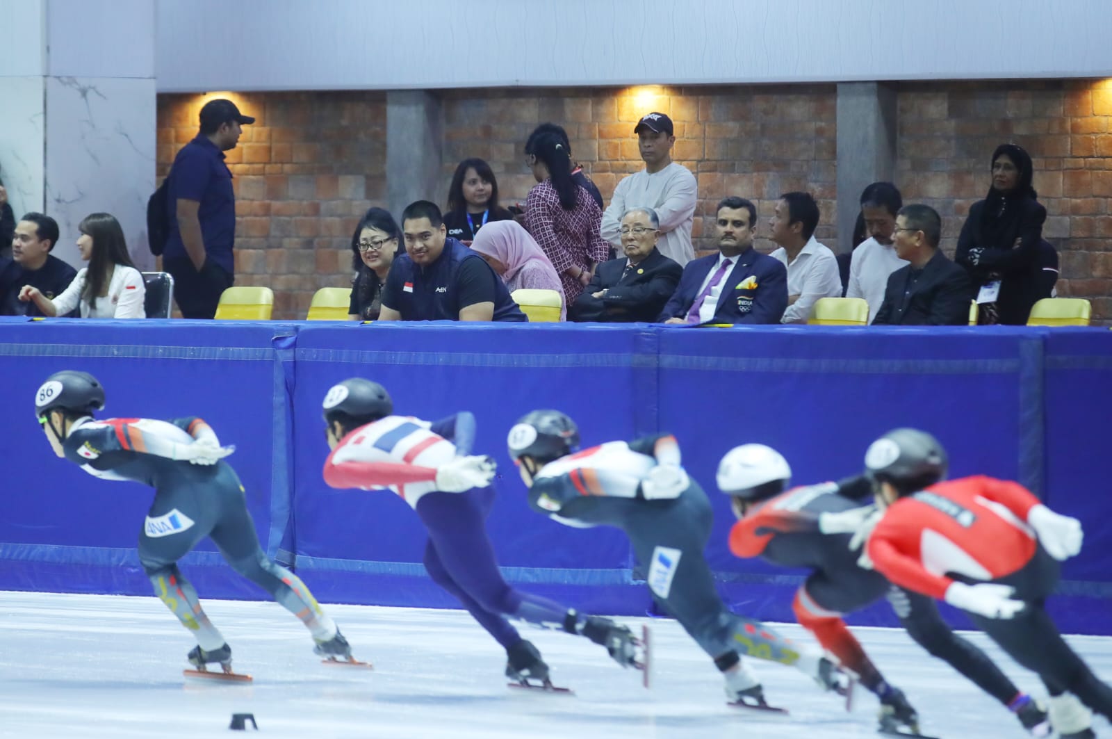 Menpora Dito Saksikan Final Kejuaraan Asian Open Short Speed Skating Trophy