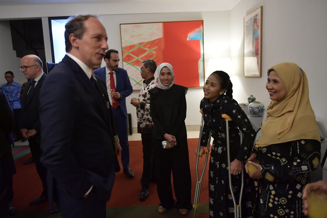 Duta Besar Prancis untuk Indonesia Fabien Penone memberi apresiasi terhadap capaian prestasi Indonesia di ajang Olimpiade dan Paralimpiade 2024 Paris. (foto:bagus/kemenpora.go.id)