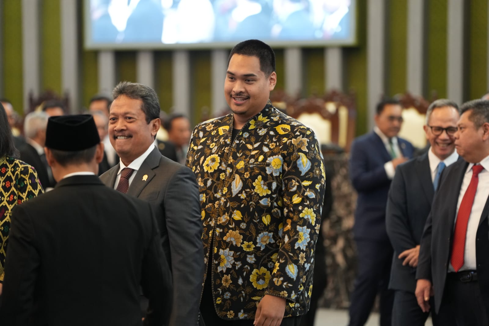 Menteri Pemuda dan Olahraga (Menpora) RI Dito Ariotedjo menghadiri Pengucapan Sumpah Jabatan Anggota BPK RI Periode 2024-2029, Jakarta (17/10) sore di Ruang Prof Dr Mr Koesoemah Atmadja, Tower Mahkamah Agung (MA) RI Lantai 14 Jalan Medan Merdeka Utara, Ja