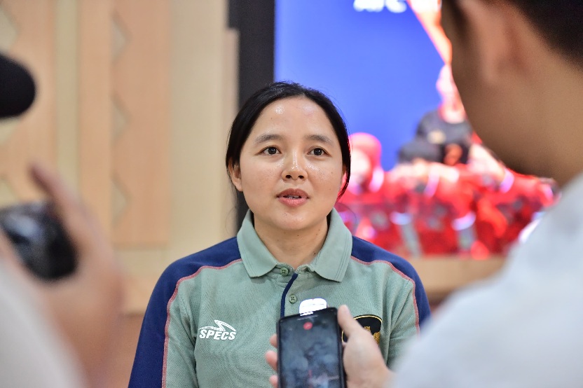 Kapten timnas futsal putri Indonesia, Novita Murni Piranti menjadi sosok inspiratif dalam timnas futsal putri Indonesia yang akan berjuang dalam menuju AFC Women's Futsal Asian Cup 2025 di China, 6-17 Mei 2025 mendatang.(foto:Andre/kemenpora.go.id) 