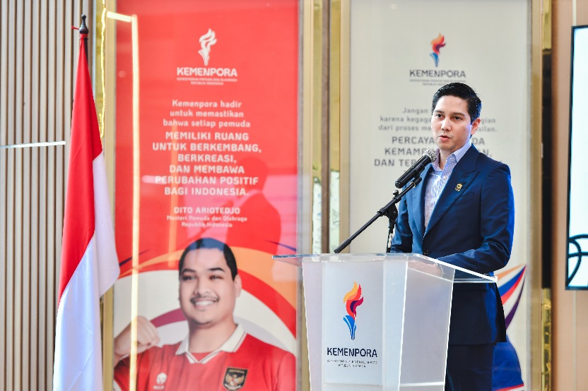 Ketua Umum Dewan Pengurus Pusat Persatuan Bola Basket Seluruh Indonesia (DPP Perbasi) Budisatrio Djiwandono, menyampaikan terima kasih serta apresiasi kepada Menpora Dito atas kepercayaan dan dukungannya dalam mengembangkan industri bola basket tanah air.