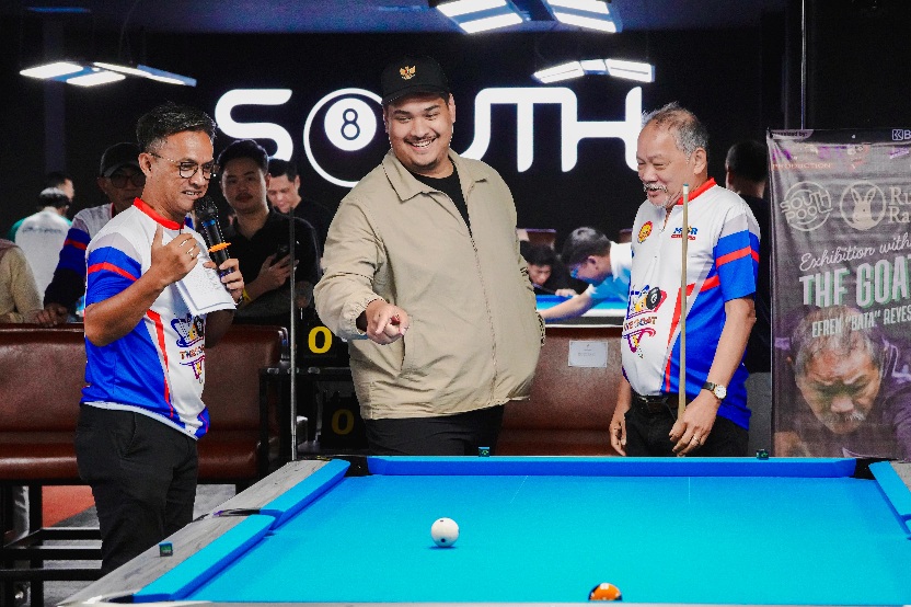 Menteri Pemuda dan Olahraga Republik Indonesia (Menpora RI), Dito Ariotedjo, meresmikan fasilitas olahraga biliar bertajuk Rusty Rabbit & South Pool di Plaza Festival, H.R Rasuna Said, Jakarta, Selasa (29/4).(foto:Gilang/kemenpora go.id)