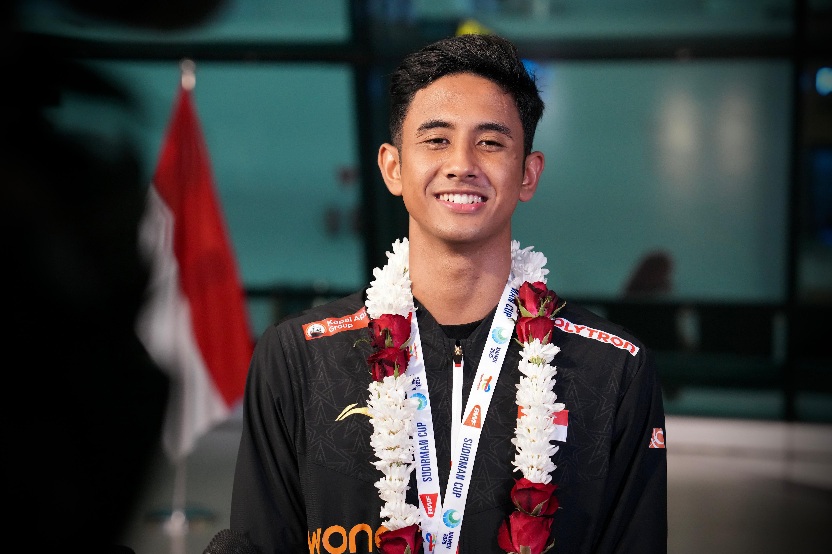 Alwi Farhan menjadi salah satu atlet muda harapan baru tunggal putra bulutangkis Indonesia. Pemuda kelahiran 12 Mei 2005 ini tampil mengesankan di Piala Sudirman 2025 yang diselenggarakan di China, 27 April hingga 4 Mei lalu.(foto:Gilang/kemenpora.go.id)