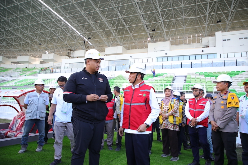 Menpora Dito Tinjau Venue PON XXI Aceh - Sumut 2024 di Lingkungan Kompleks Sport Center Sumatera Utara
