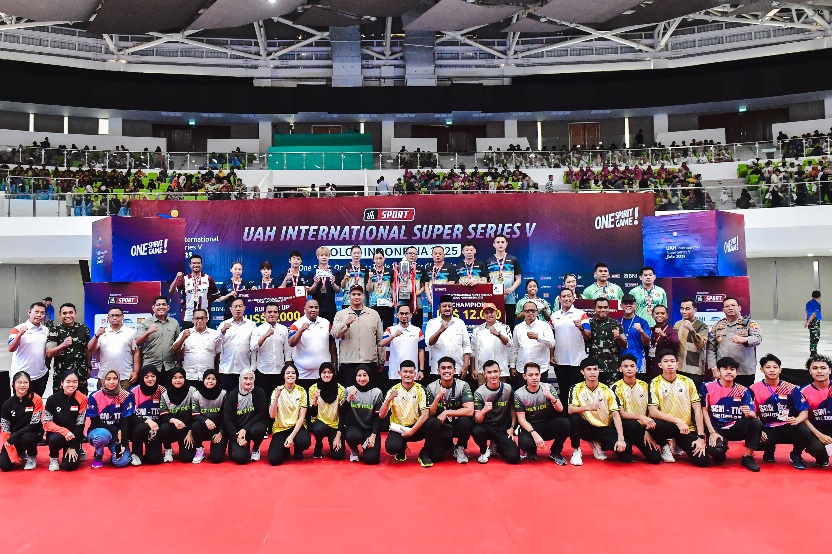 Menteri Pemuda dan Olahraga Indonesia Republik Indonesia (Menpora RI) Dito Ariotedjo mengapresiasi turnamen tenis meja UAH International Super Series V tahun 2025 sebagai wadah pembinaan dan mengembangkan olahraga tenis meja di Indonesia. (foto:Andre/keme