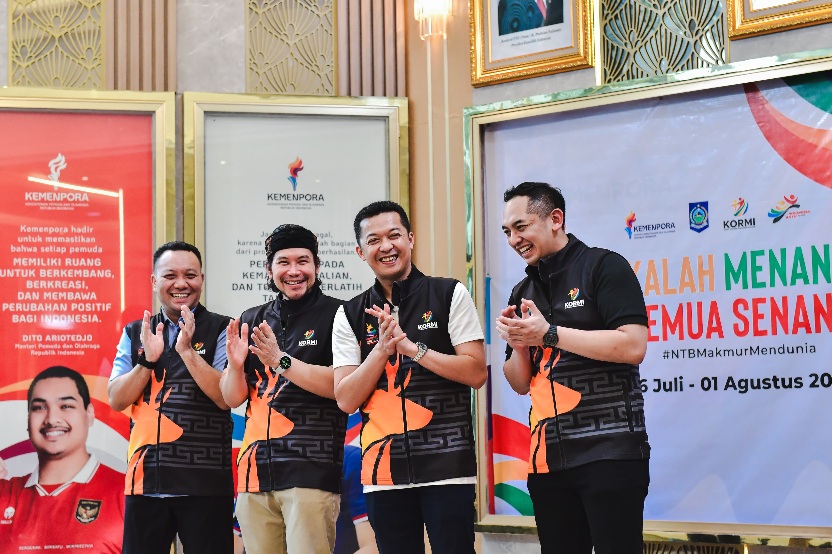 Kementerian Pemuda dan Olahraga Republik Indonesia (Kemenpora RI) mendukung penyelenggaraan Festival Olahraga Masyarakat Nasional (FORNAS) VIII Tahun 2025 yang akan dilaksanakan di Nusa Tenggara Barat (NTB) pada tanggal 26 Juli hingga 1 Agustus 2025 menda